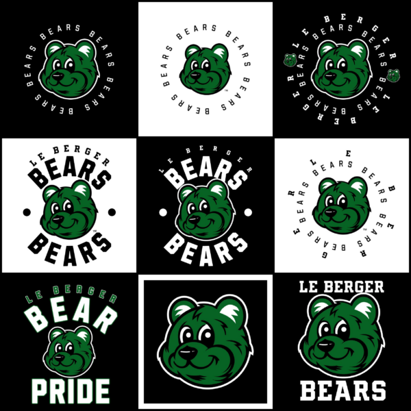 A series of logos with bears on them.