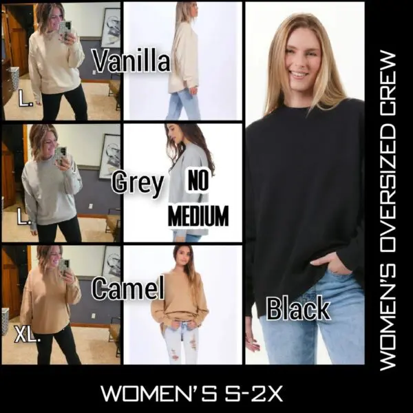 A woman wearing different colors of clothing.