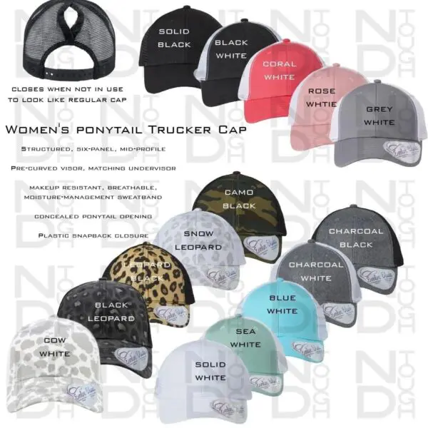 A bunch of different hats that are on display