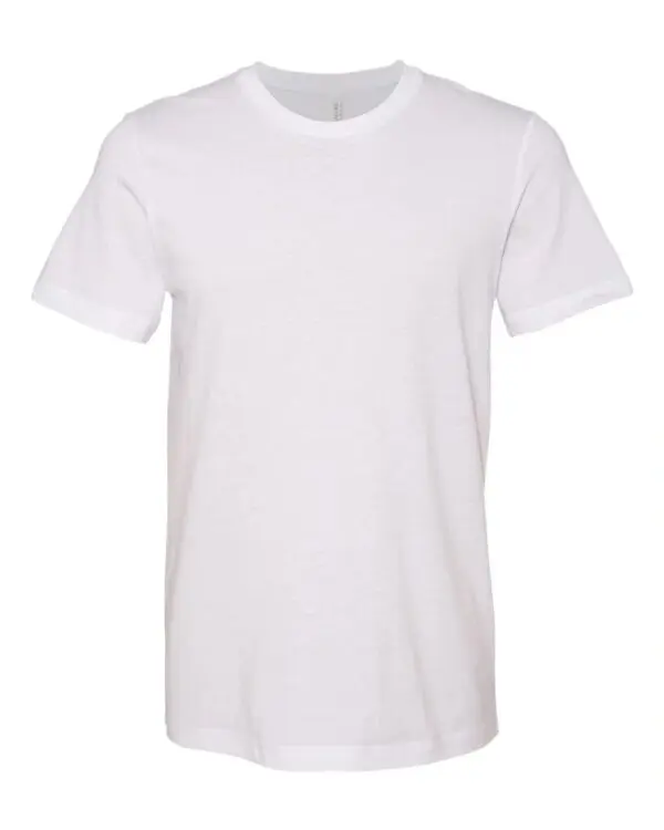A white t-shirt is shown with no background.