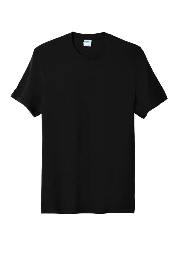 A black shirt is shown with no background.