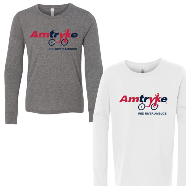 Two long sleeve shirts with a bicycle logo on them.