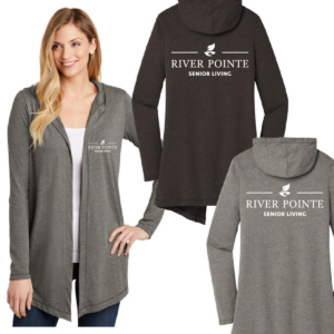 A woman wearing three different types of clothing.