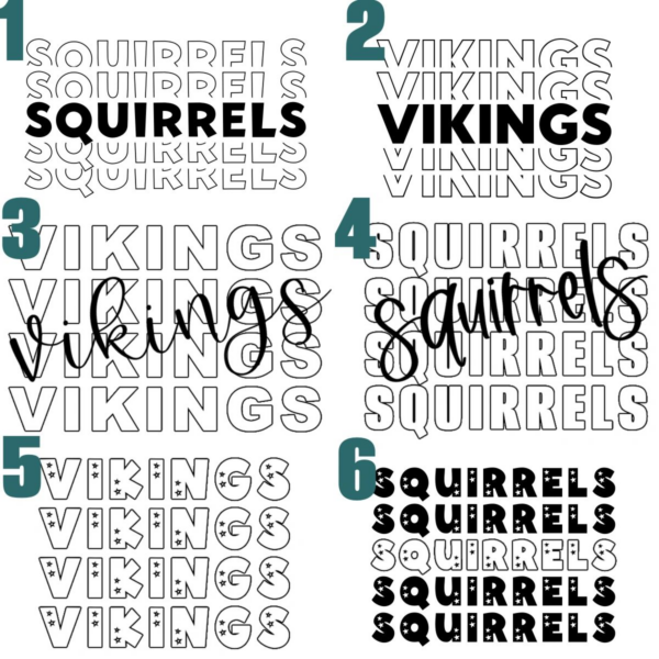 A bunch of different types of squirrels