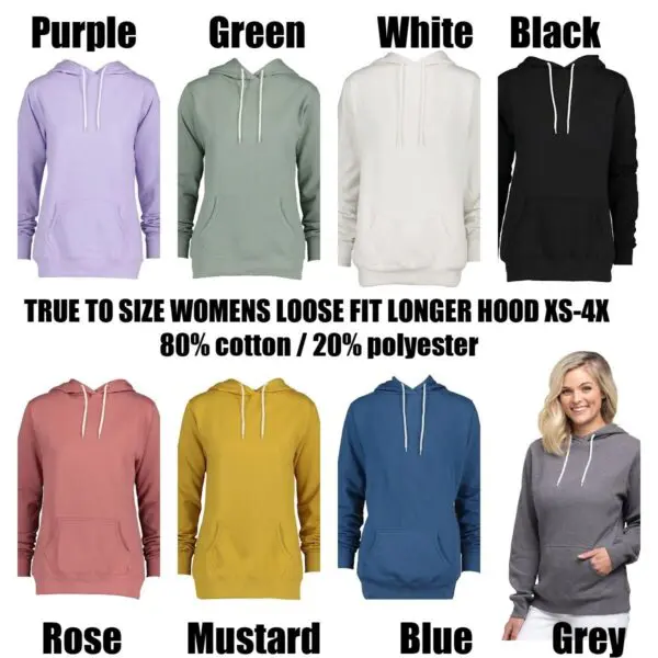 A bunch of different colors of hoodies are on display