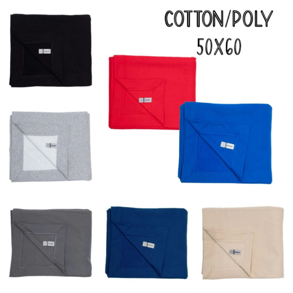 A group of blankets that are in different colors.