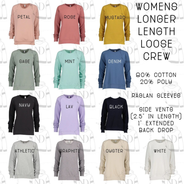 A bunch of different colored shirts with words on them