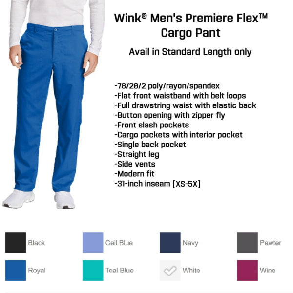 A picture of the winx men 's premiere flex cargo pant.