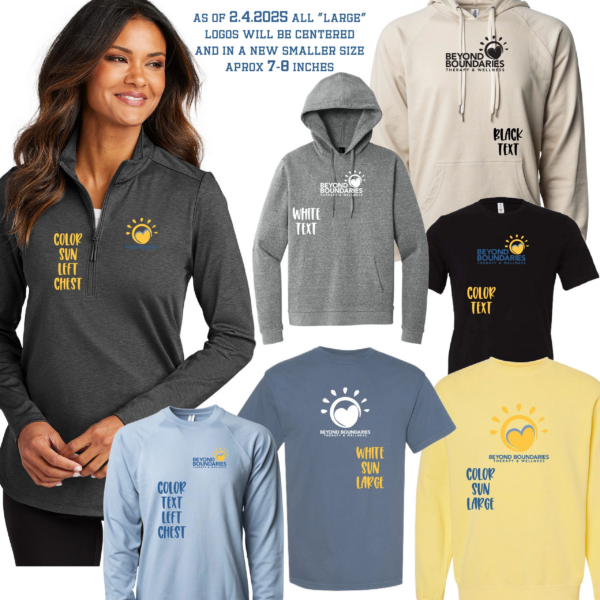 A woman wearing different colored shirts and hoodies.