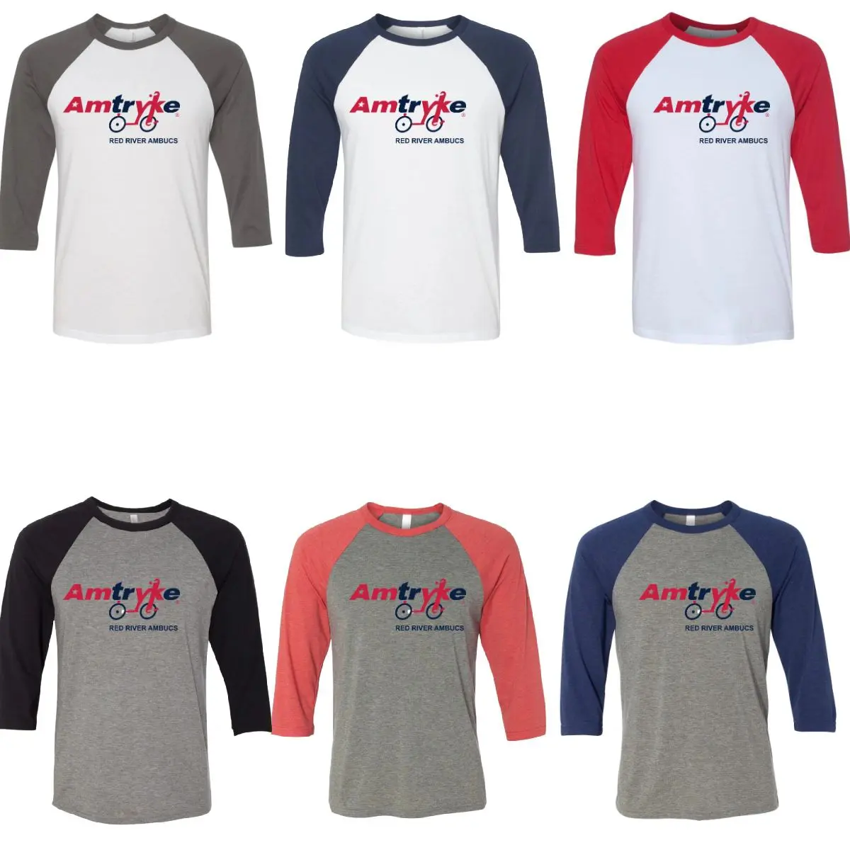 A group of different colored shirts with the words " america " on them.
