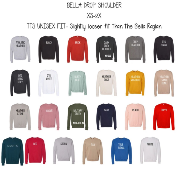 A bunch of different colored shirts and sweatshirts