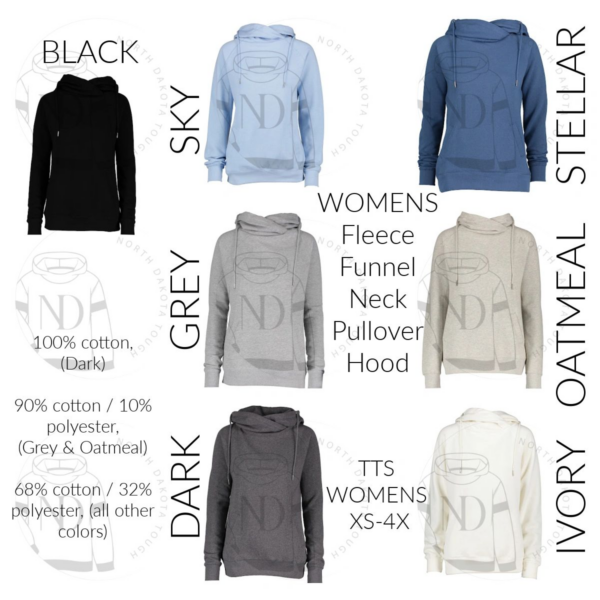 A bunch of different colored hoodies with names on them