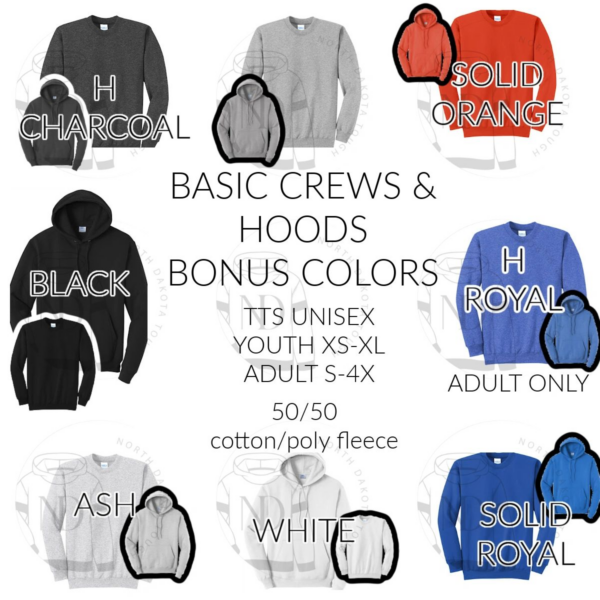 A bunch of different colors and sizes of hoodies.