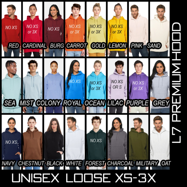 A bunch of different colored shirts that are on display