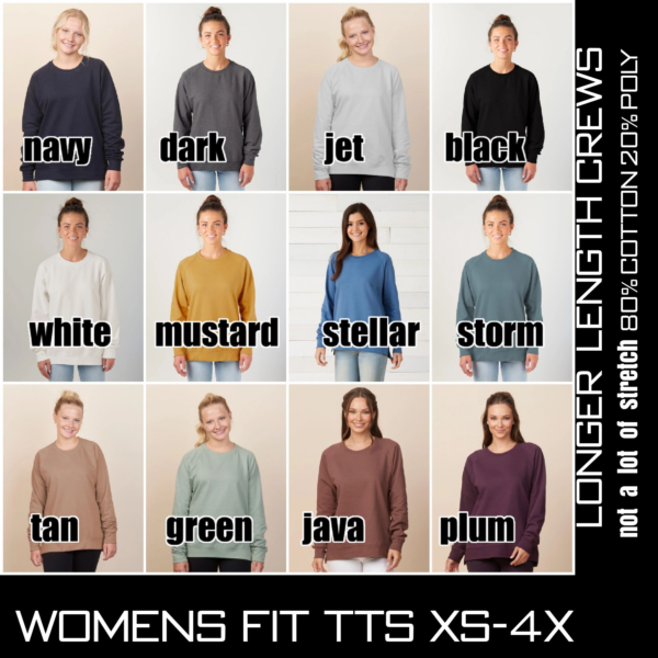 A woman 's sweater with different colors of clothing.