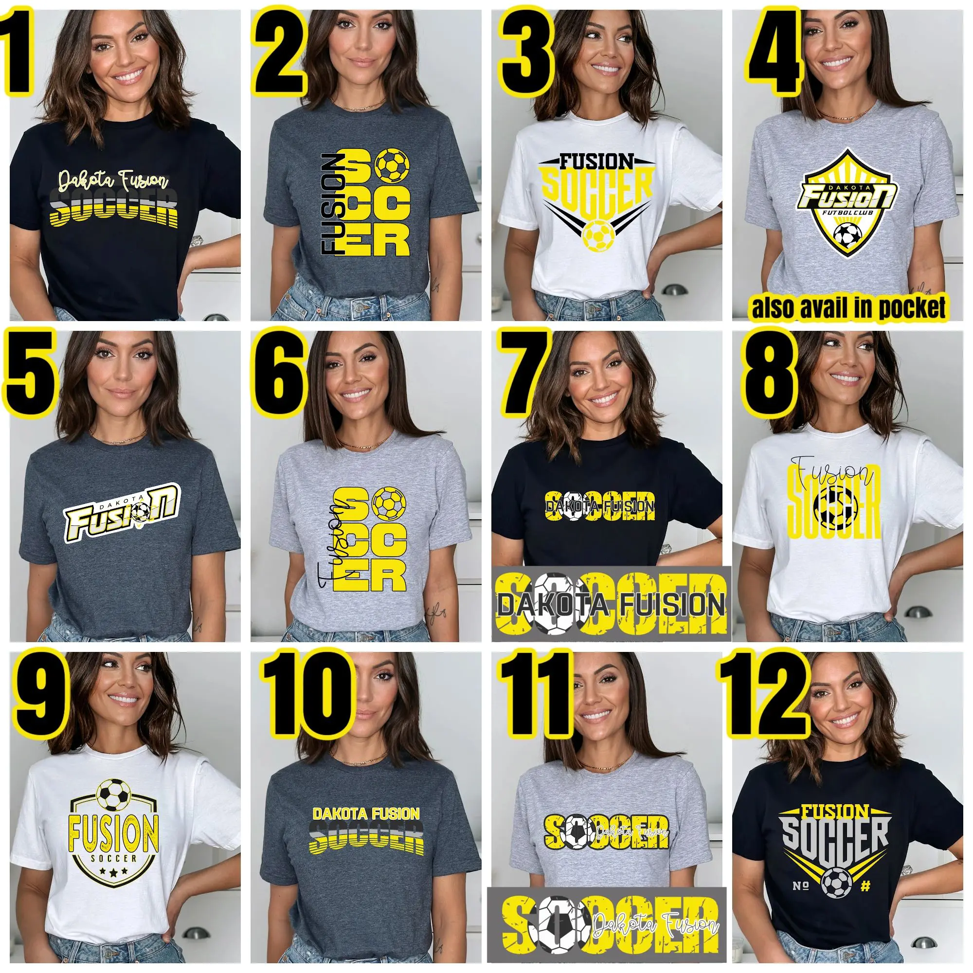 A bunch of different shirts that are on display