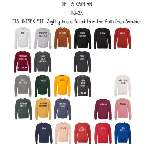 A bunch of different colored shirts with the words " bella kaplan ".