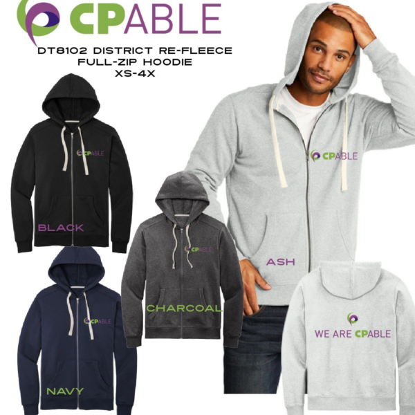 A group of people wearing different colored hoodies.
