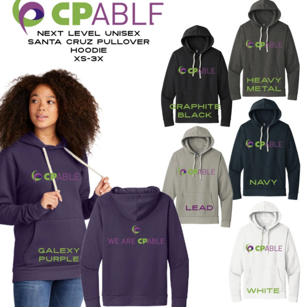 A group of people wearing different colored hoodies.