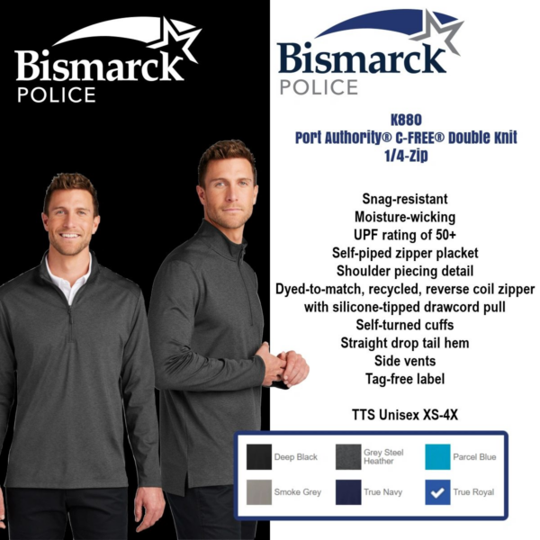 A poster of two men wearing black and white.