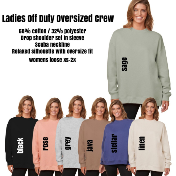 A group of women wearing different colored shirts.