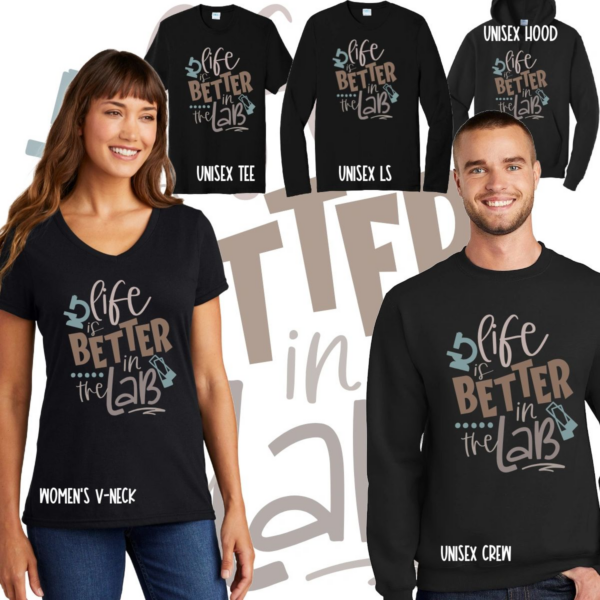 A couple of people that are wearing different shirts