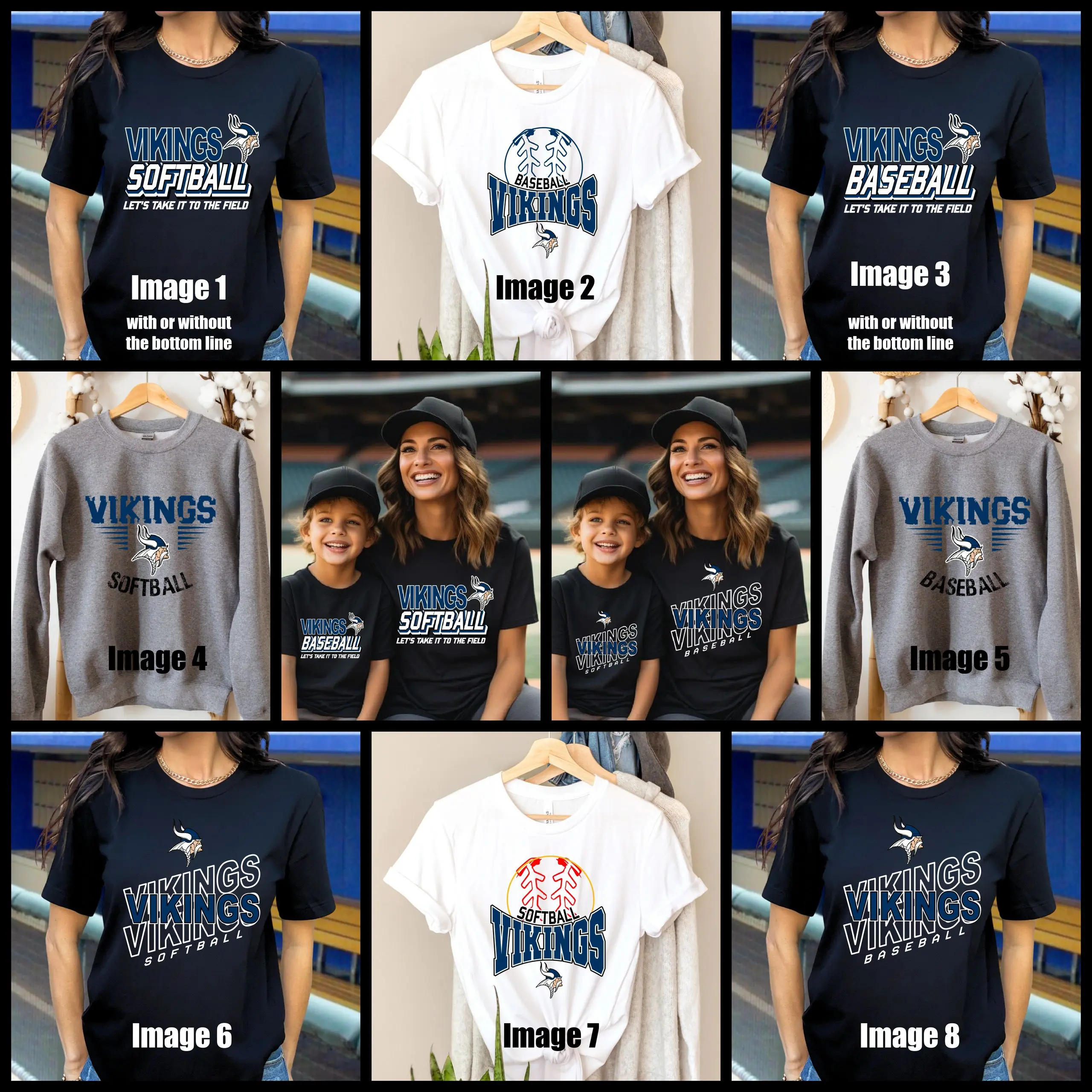 A collage of different shirts with the names of each shirt.