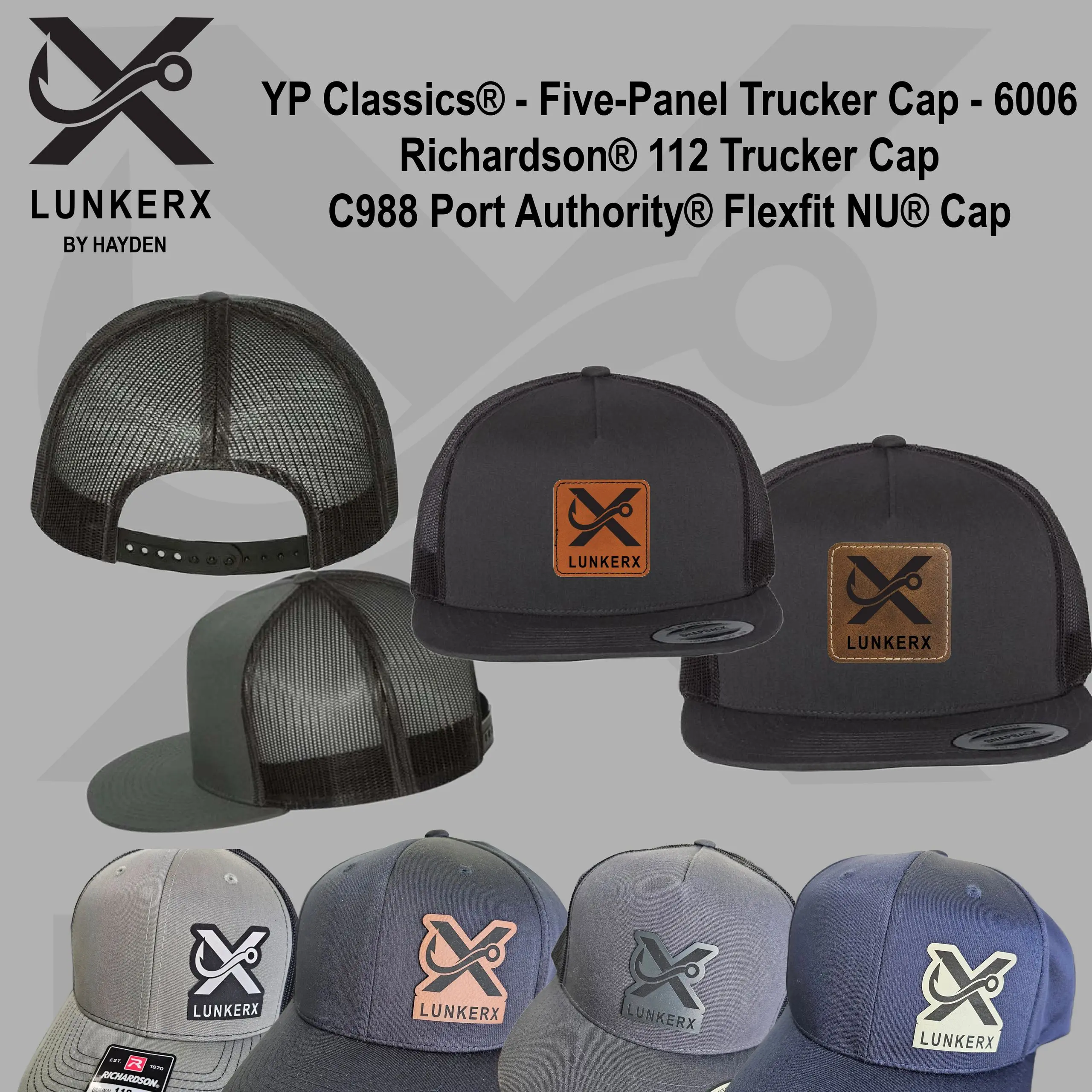 A hat with an image of a patch on it.