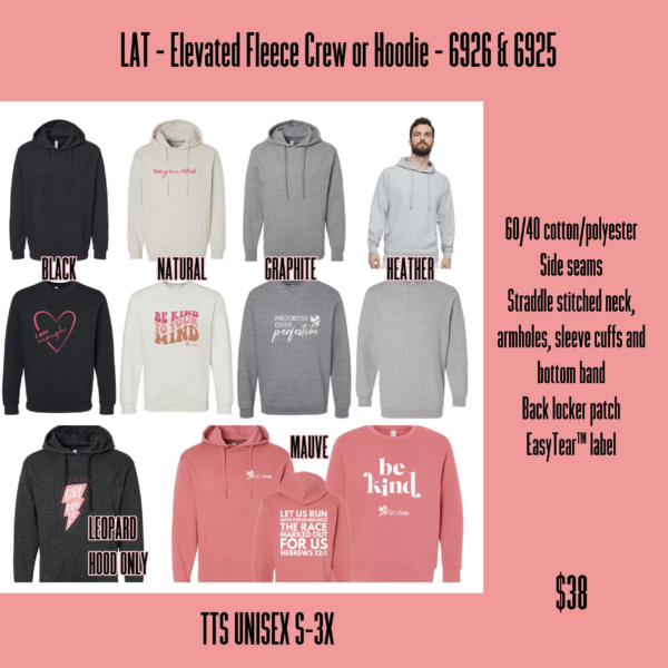 A bunch of different types of sweatshirts on display