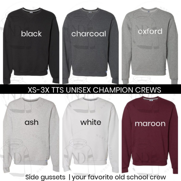 A black, white and maroon sweatshirt with the words " xs-3 x tts " on it.