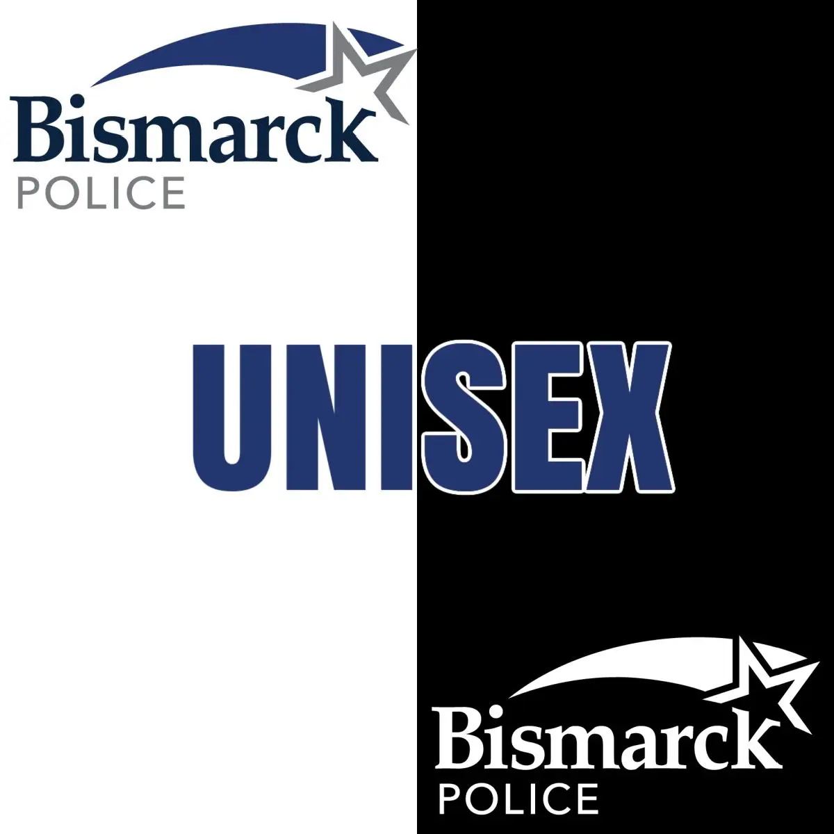 A black and white picture of two different logos.