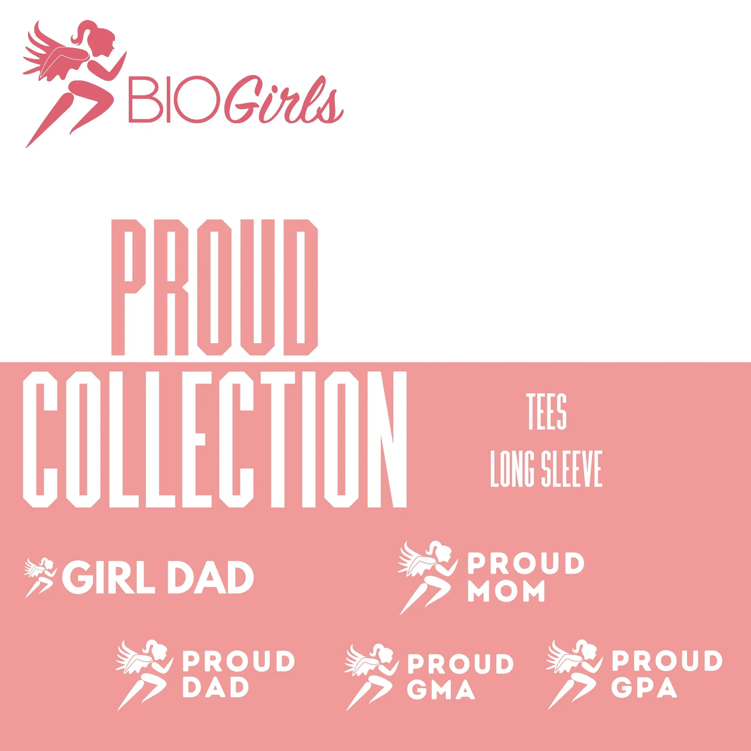 A collection of proud girls stickers.