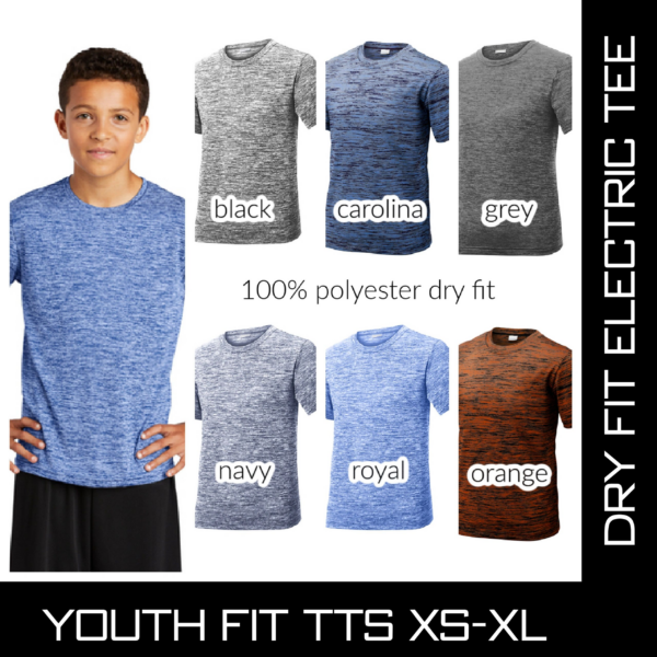 A boy wearing different colors of shirts and pants.