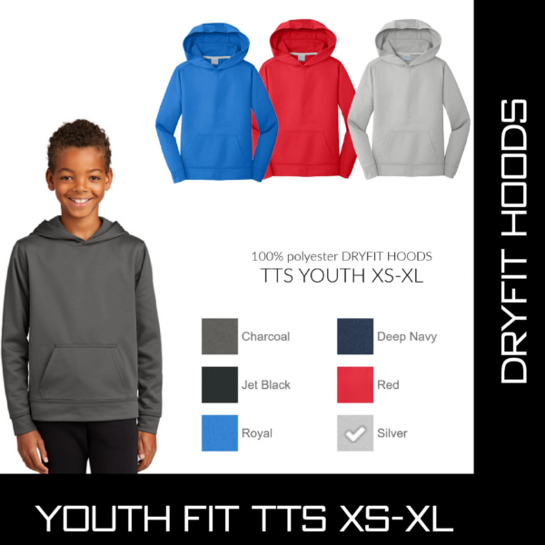 A young boy wearing different colors of hoodies.