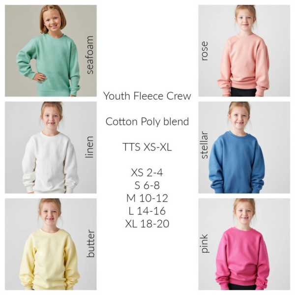 A group of young people wearing different colored sweatshirts.