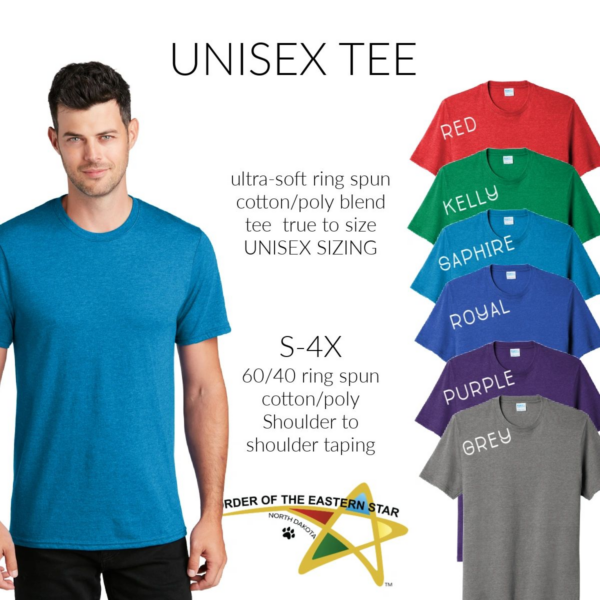 A man wearing different colors of shirts and a blue shirt.