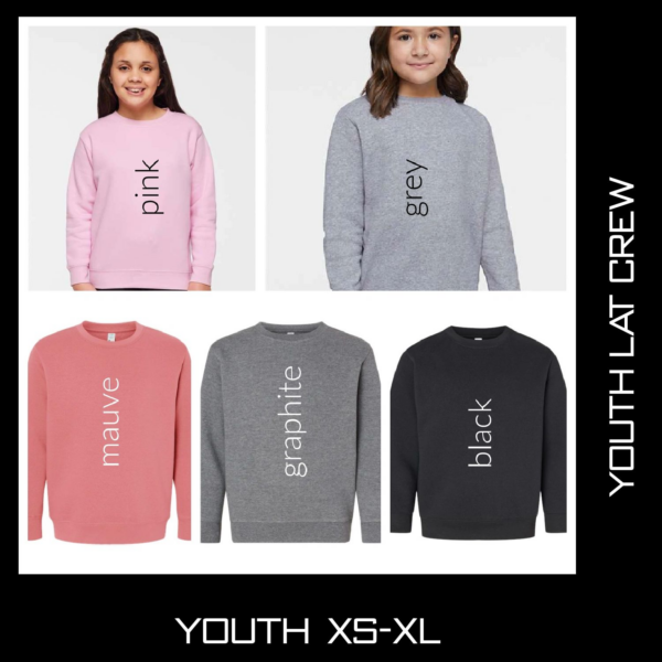 A group of young people wearing different colored sweatshirts.