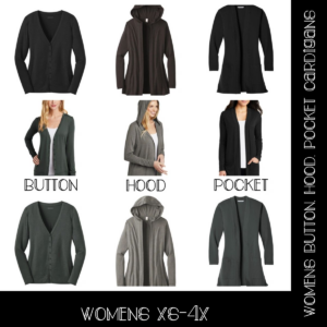 A collection of different types of jackets.