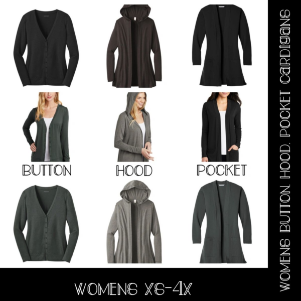 A collection of different types of jackets.