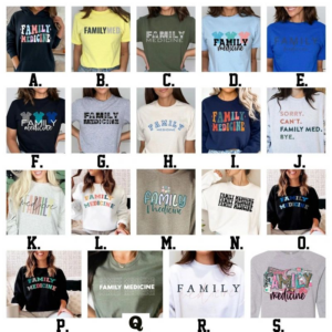 A variety of shirts with different designs on them.