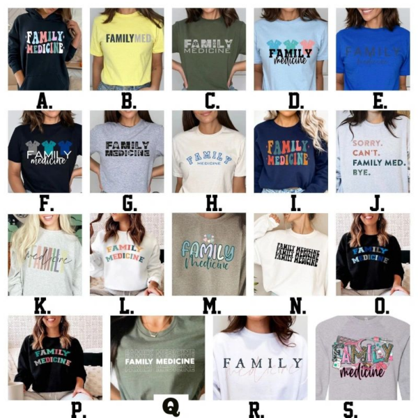 A variety of shirts with different designs on them.