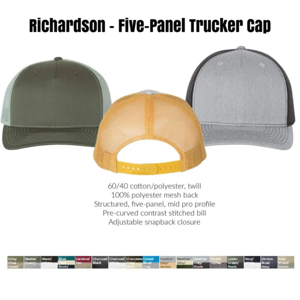 Richardson five panel trucker cap