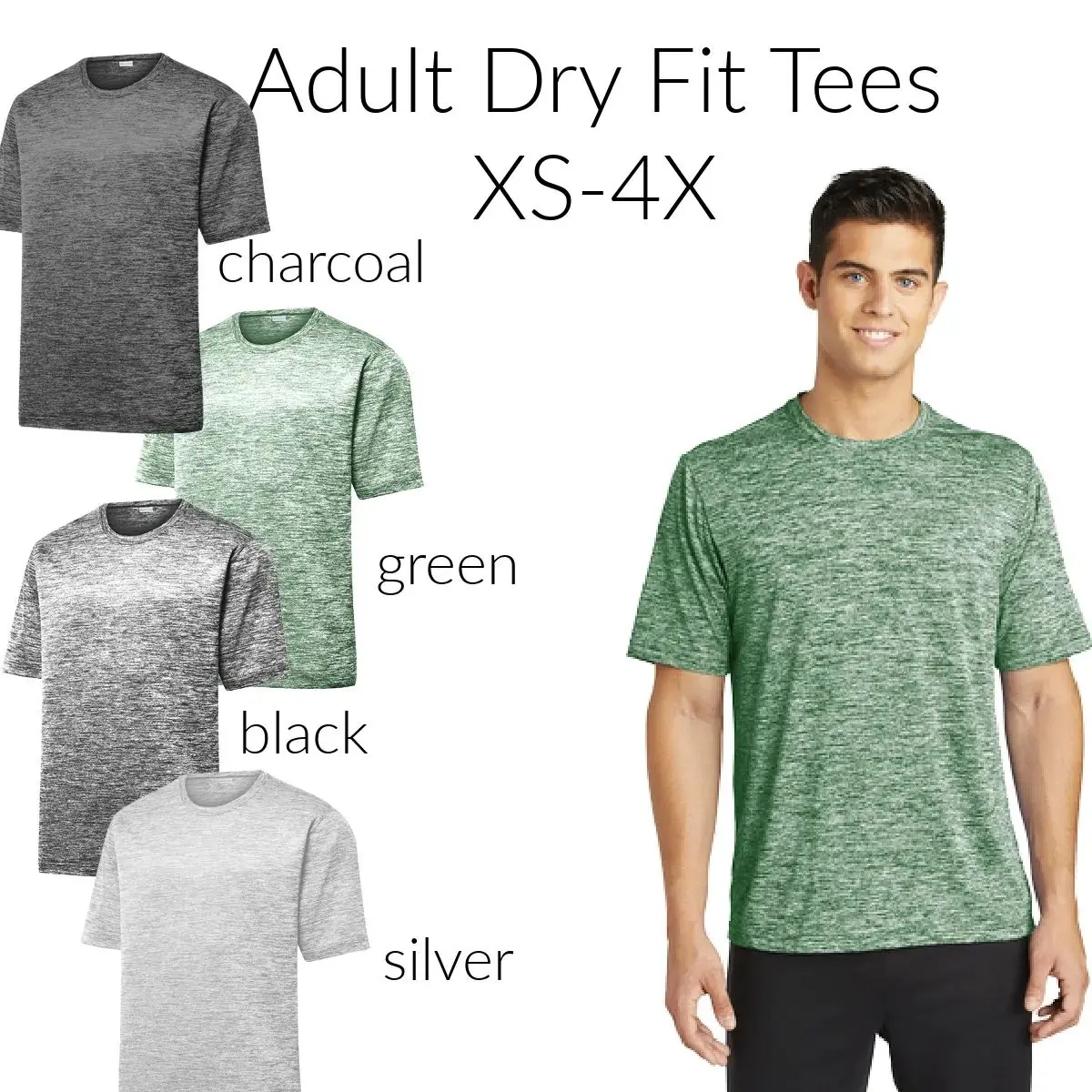 A man wearing different colors of shirts.