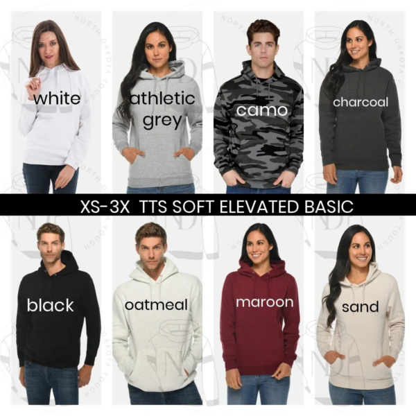 A group of people wearing different colors and sizes of hoodies.