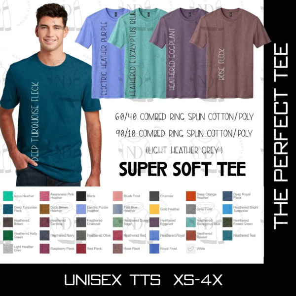 A man wearing different colors of shirts and pants.