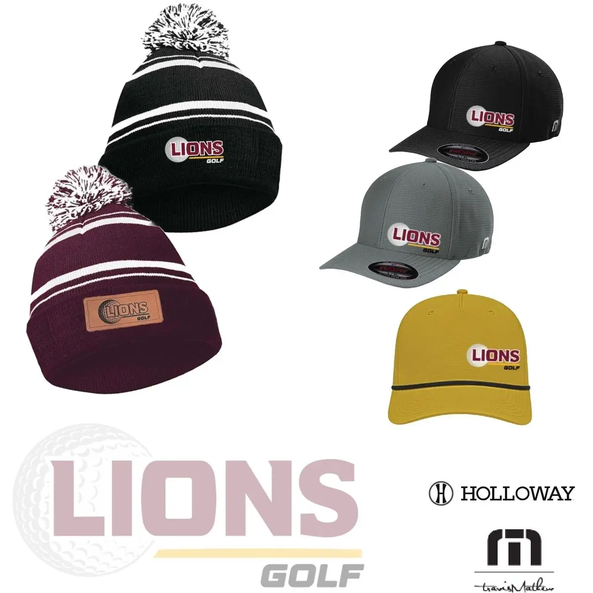 A group of hats that are all different colors.