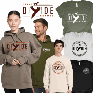 People wearing Great Divide Kennel apparel.