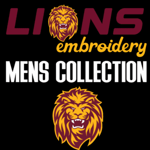 Lions men's embroidery collection logo