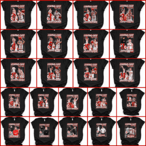 Grid of numbered basketball player graphic shirts
