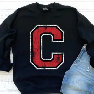 Oversized distressed C